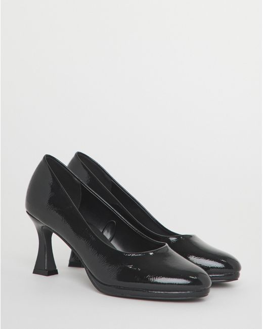Simply Be Natural Court Shoe Heel Extra Wide Fit