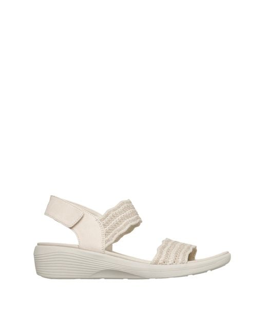 Skechers Natural Arya Glitter Standard Sandals
