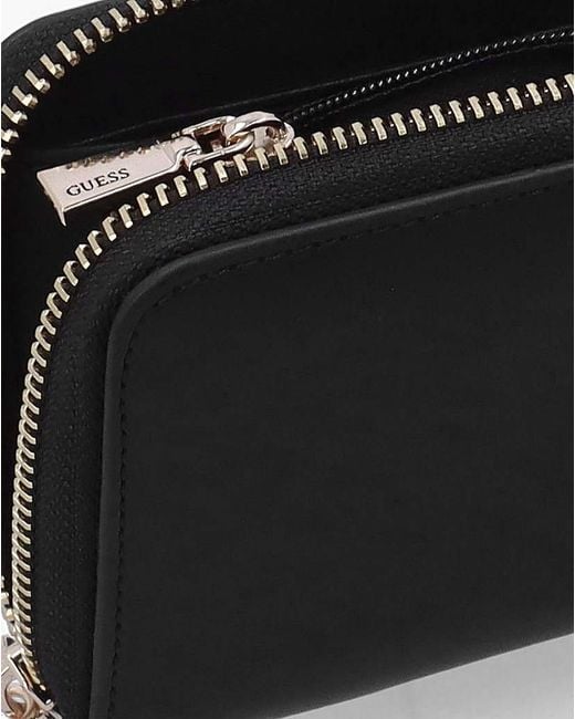 Guess Black Jane Medium Zip Around Wallet