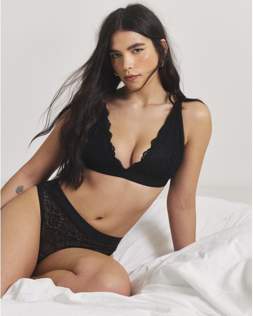 Lemonade Dolls Black Signature Lace Bralette