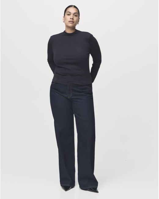 Mango Blue Long Sleeve T-Shirt