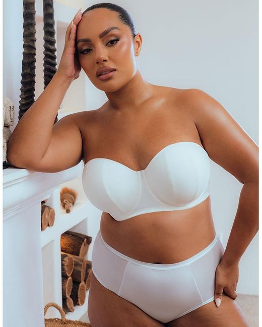 Curvy Kate White Luxe Strapless Bra