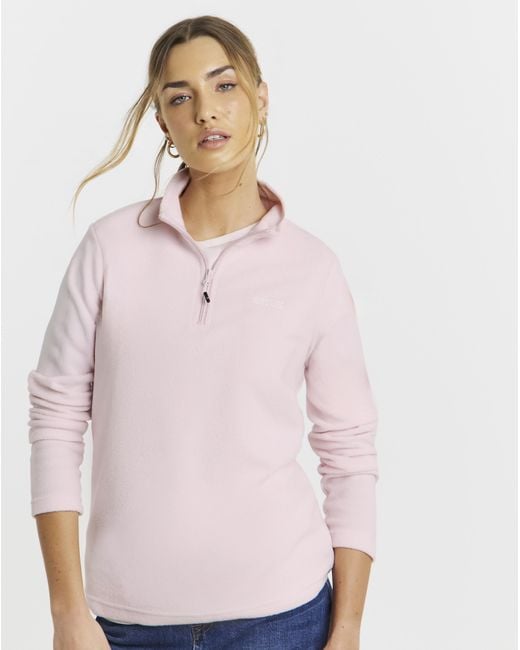Regatta Pink Sweethart 1/4 Zip Fleece