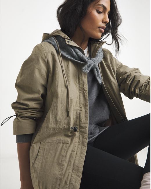 Simply Be Brown Greige Longline Tech Parka