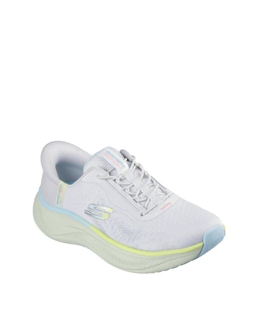 Skechers White Skech Cloud Slip-Ins Trainers