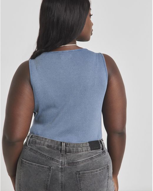 Simply Be Brown Ribbed Body
