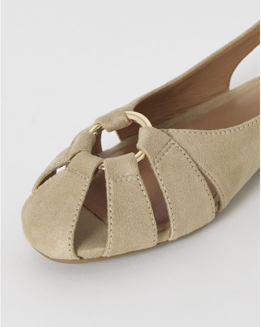 Simply Be Natural Ring Detail Ballerinas Extra Wide Fit