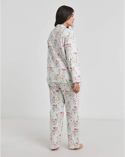 Pretty Secrets White Spring Button Through Pj