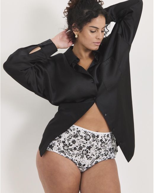 Pretty Secrets Black 7 Pack Full Fit Knickers