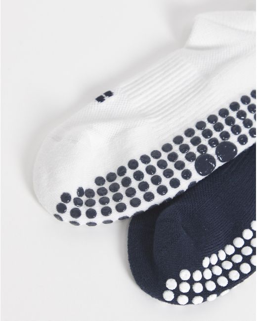 Sweaty Betty Blue Women's Reformer Trainer Gripper Socks 2 Pack