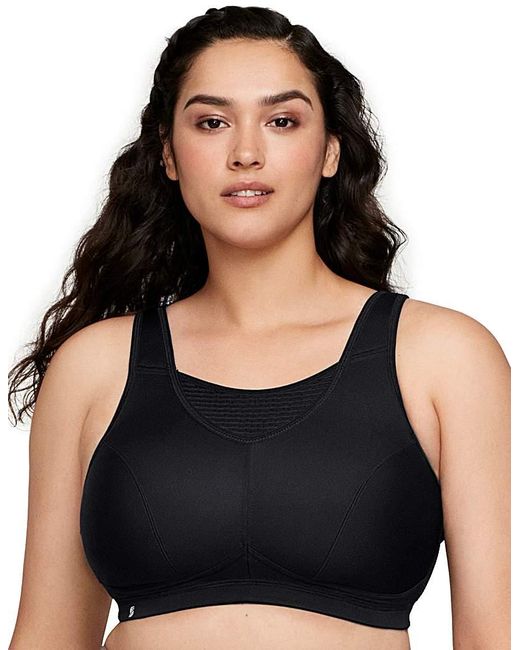 Glamorise Black 1067 Sport Bra