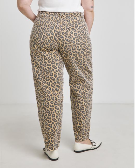 Simply Be Natural Barrel Leg Jeans