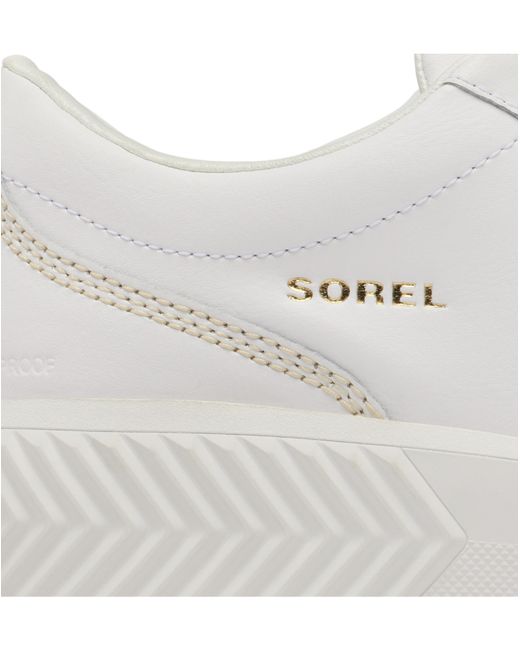 Sorel White Ona Ave Low Waterproof Trainers