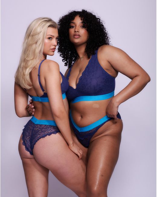 Lemonade Dolls Blue Signature Lace Bralette