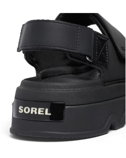 Sorel Black Kinetic Sunchase Sandals