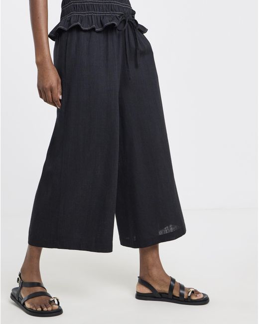 Simply Be Blue Linen Culotte