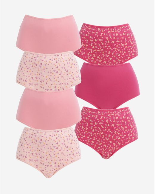 Pretty Secrets Pink 7 Pack Full Fit Brief