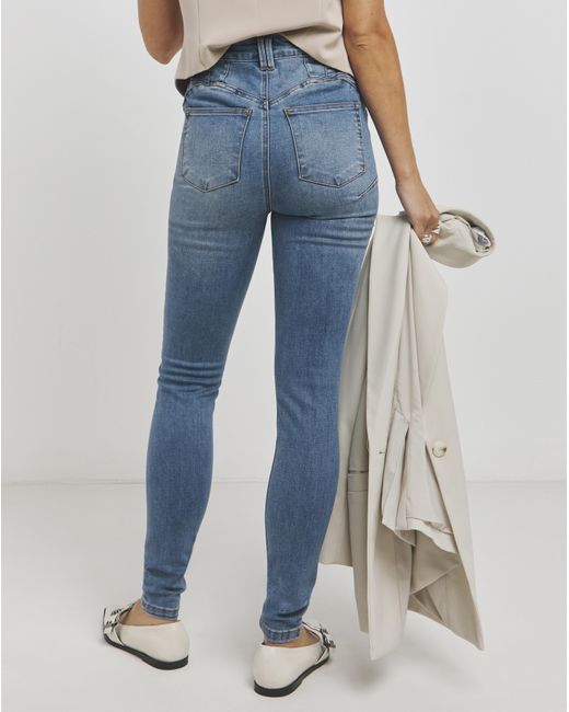 Simply Be Blue Booty Booster Skinny Jeans