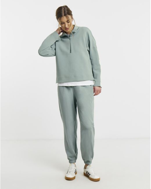 Adidas Green All Szn 1/4 Zip Sweatshirt