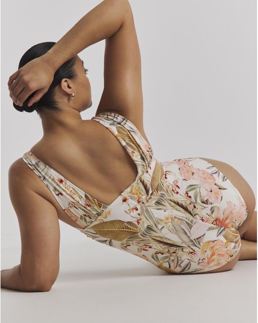MAGISCULPT Brown Full Contour Shaping Swimsuit
