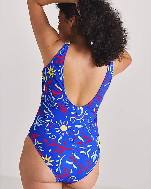 Simply Be Blue 2 Pack Value Swimsuits