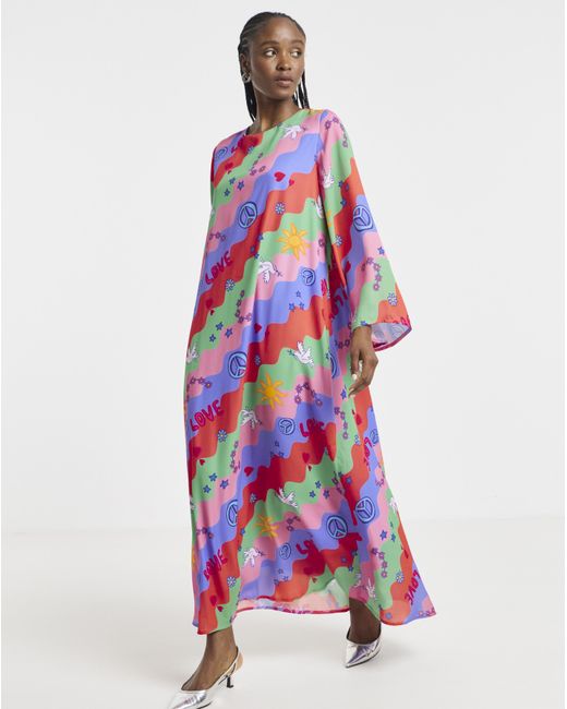 Twisted Wunder White Chiffon Maxi Dress