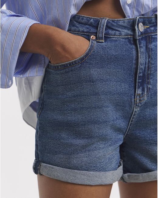Simply Be Blue 99/1 Loose Mom Short