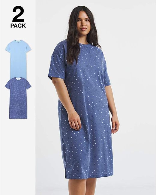 Pretty Secrets Blue Value 2 Pack Nighties