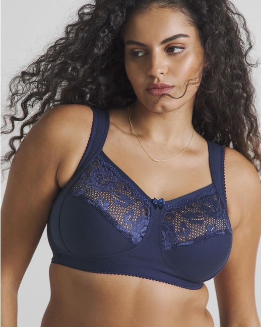 Miss Mary Of Sweden Miss Mary Lovely Lace Support Bra Dkblue