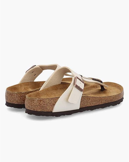 Birkenstock White Gizeh Toe Post Sandals