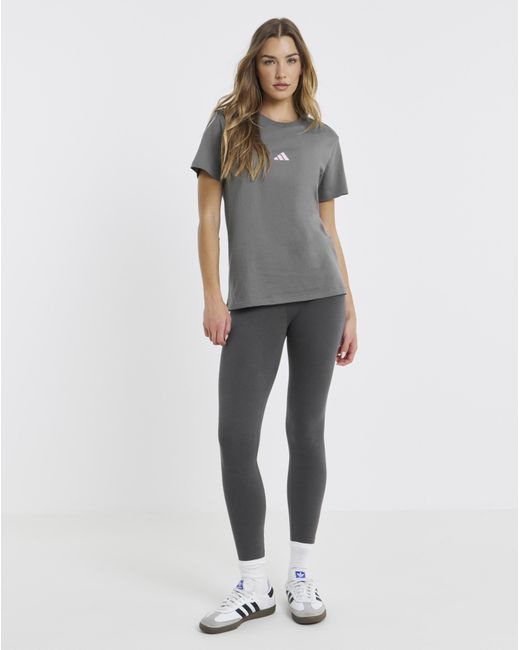 Adidas Gray Animal Loose Graphic T-Shirt