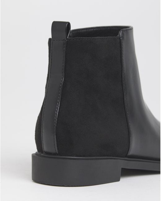 JD Williams Blue Classic Mixed Material Ankle Boot D