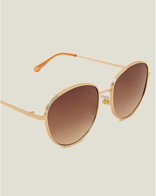 Accessorize Natural Groove Edge Aviator