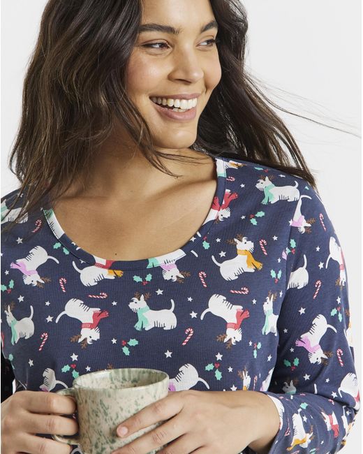 Pretty Secrets Blue Christmas Value Nighties