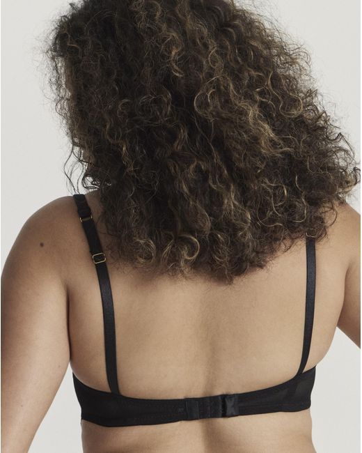 Figleaves Black Pulse Lace Balcony Bra B-G