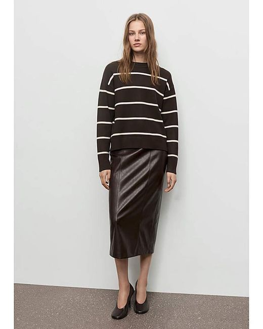 Mango Gray Stripe Sweater
