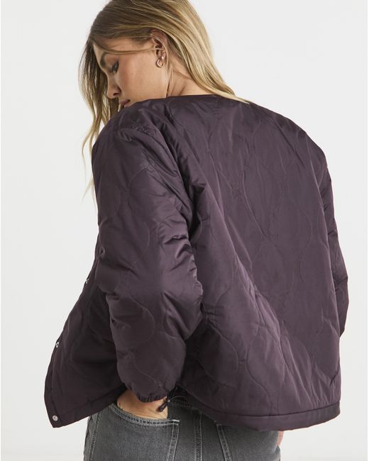 Vans Purple Suffolk Cheetah Check Pile Coat