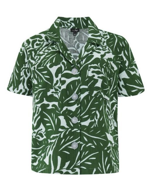 Pour Moi Green Pour Moi Double Cloth Revere Pyjama Set