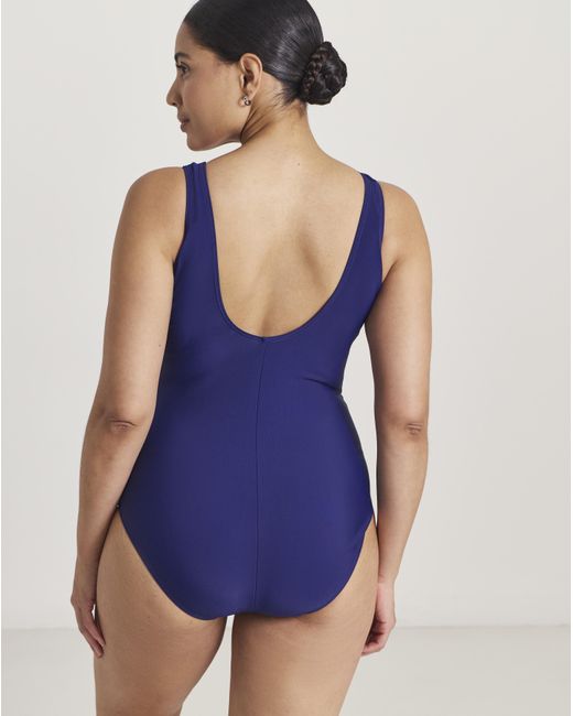 Beach To Beach Blue Sports Scoop Swimsuit
