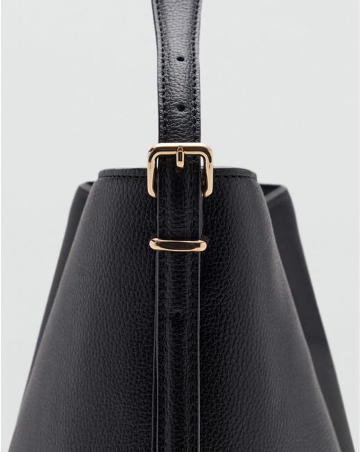 Mango Black Large Bucket Bag Buckle