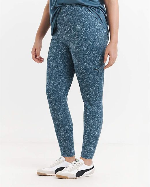 PUMA Blue Train Essential Printed Leggings