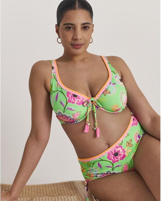 Figleaves Green Underwired Bikini Top