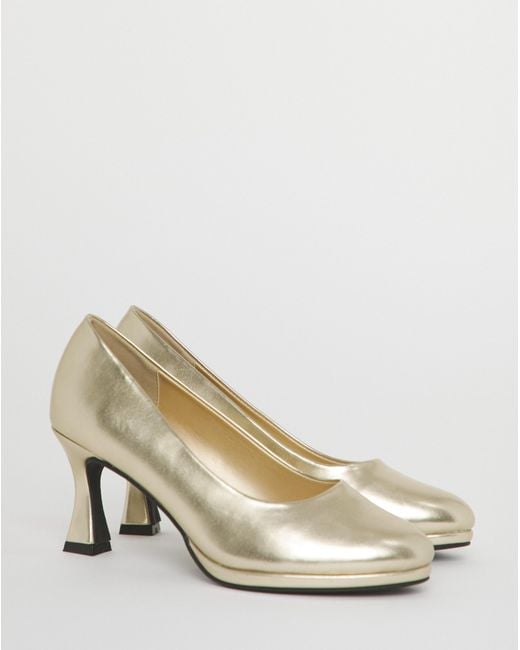 Simply Be Black Court Shoe Heel Wide Fit