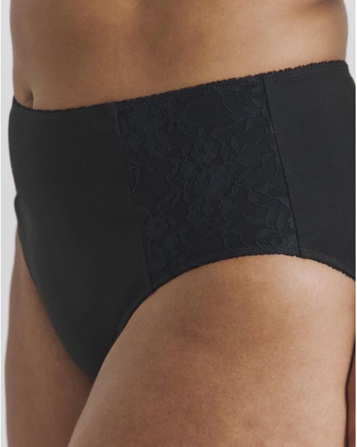 Pretty Secrets Black New Sarah 2 Pack Full Fit Knickers