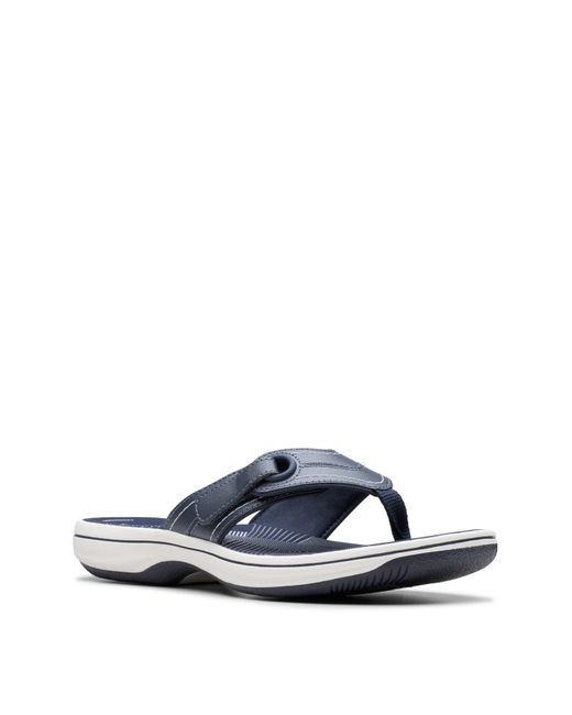 Clarks White Cloudsteppers Sandal D Fit