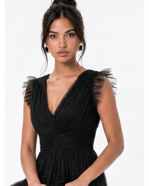 Anaya with love Black Anaya Plain Dress