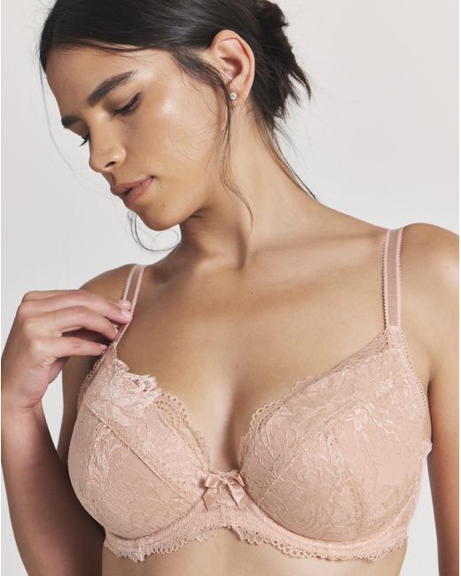 Pretty Secrets Red 2 Pack Ella Lace Padded Plunge Bras