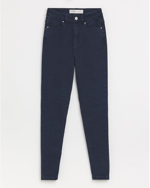 Simply Be Blue Skinny Highwaist Super Stretch