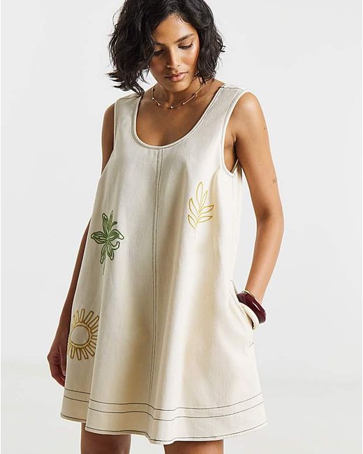 Native Youth Natural Ny Swing Mini Dress