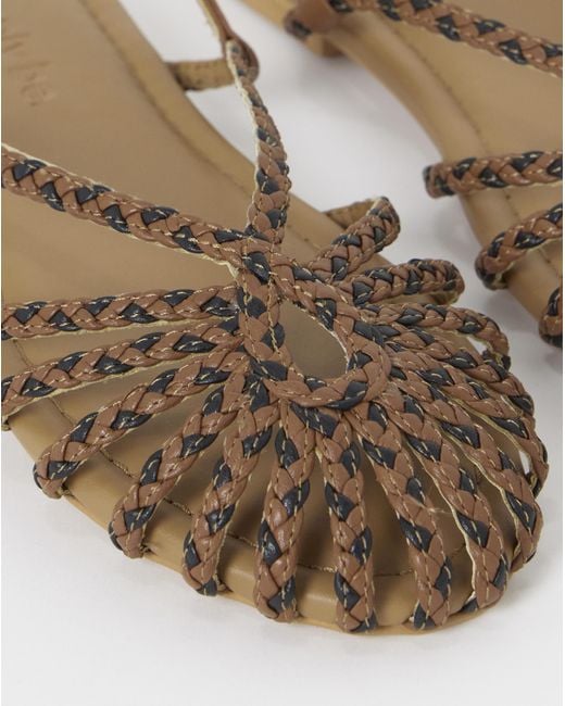 Simply Be White Plaited Woven Shoes Extra Wide Fit